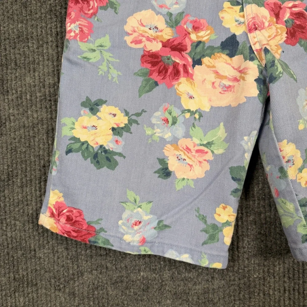 Vintage 90s Floral Mom Shorts 8 High Rise Cottagecore Jorts Pastel Grunge USA